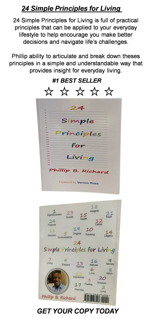 landing page 24 simple principles for llving book sale